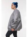 Kurtka typu bomber oversize grey