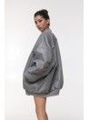 Kurtka typu bomber oversize grey