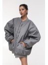 Kurtka typu bomber oversize grey