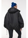 Kurtka bomber hoodie oversize black