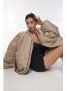 Bomber oversize jacket mocca