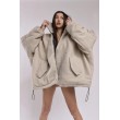 Teddy bomber jacket in mocca