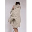 Teddy bomber jacket in mocca