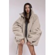 Teddy bomber jacket in mocca