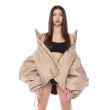 Shorty collar bomber jacket in mocca