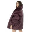 Kurtka typu bomber oversize burgund