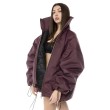 Kurtka typu bomber oversize burgund