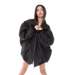 Oversized jacket bomber in black