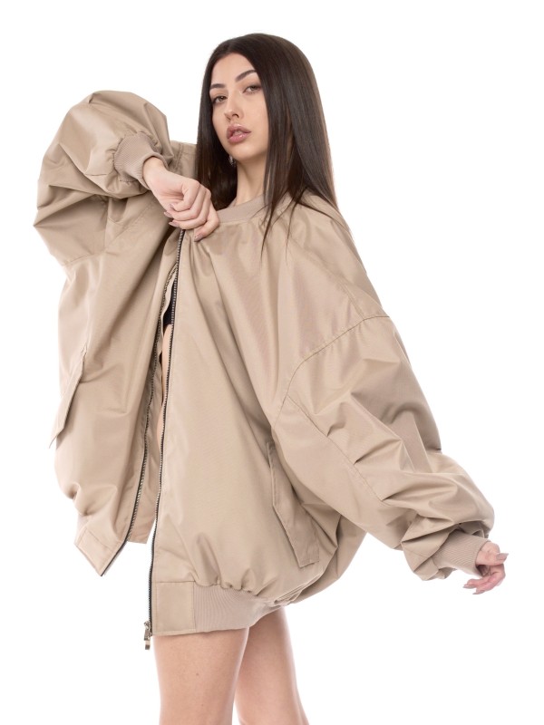 Bomber oversize jacket mocca