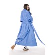 Trencz maxi oversize baby blue