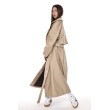 Coat / trench maxi oversize mocca