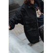 Black oversize shirt jacket