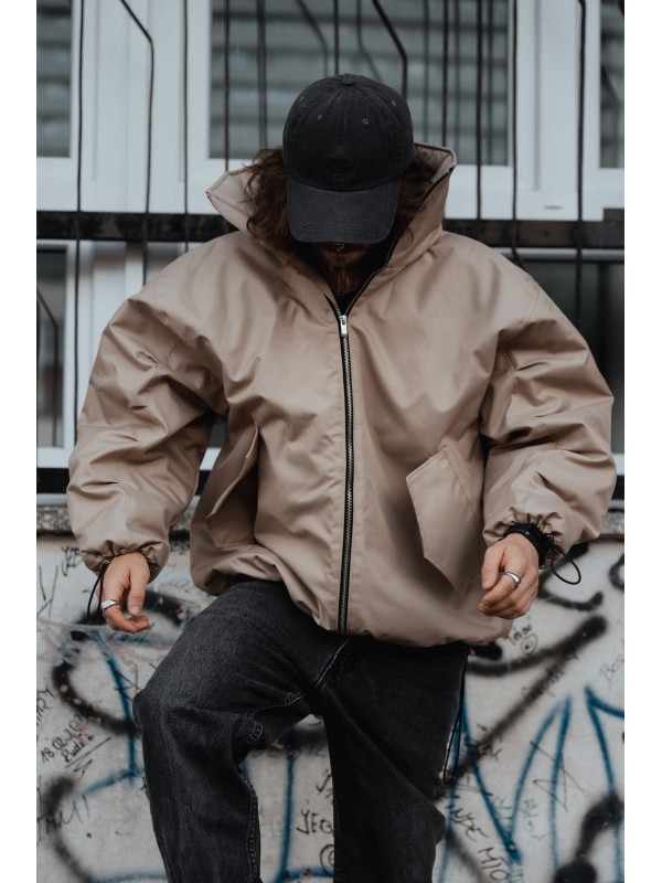 Bomber oversize jacket mocca