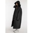 Parka Longline Hoodie Oversize black