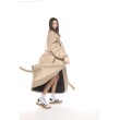 Coat / trench maxi oversize mocca