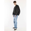 Kurtka typu bomber oversize czarna zipper