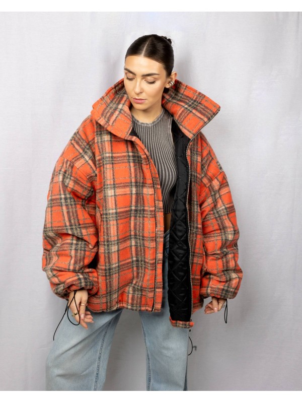 Bomber oversize red rush jacket