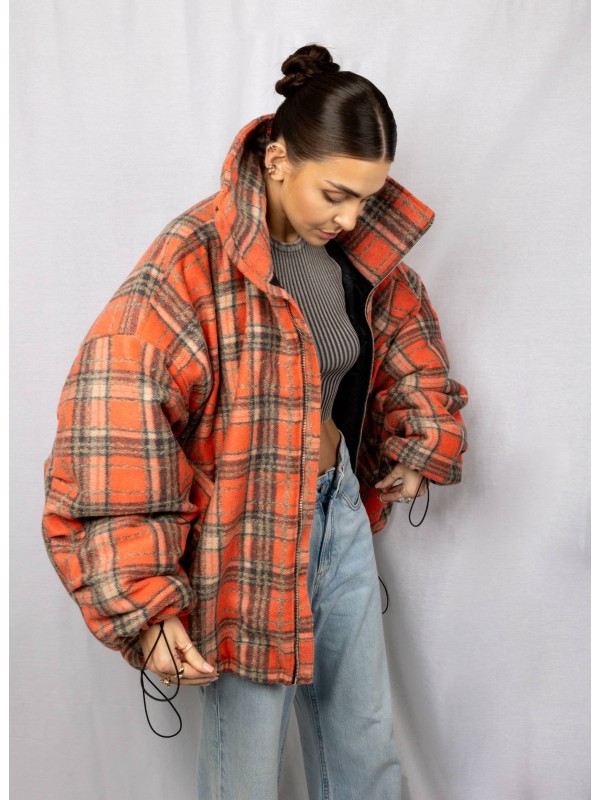 Bomber oversize red rush jacket