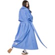 Trencz maxi oversize baby blue