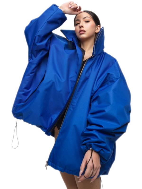 Bomber oversize jacket indigo