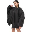 Bomber oversize jacket black