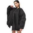 Bomber oversize jacket black