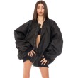 Bomber oversize jacket black