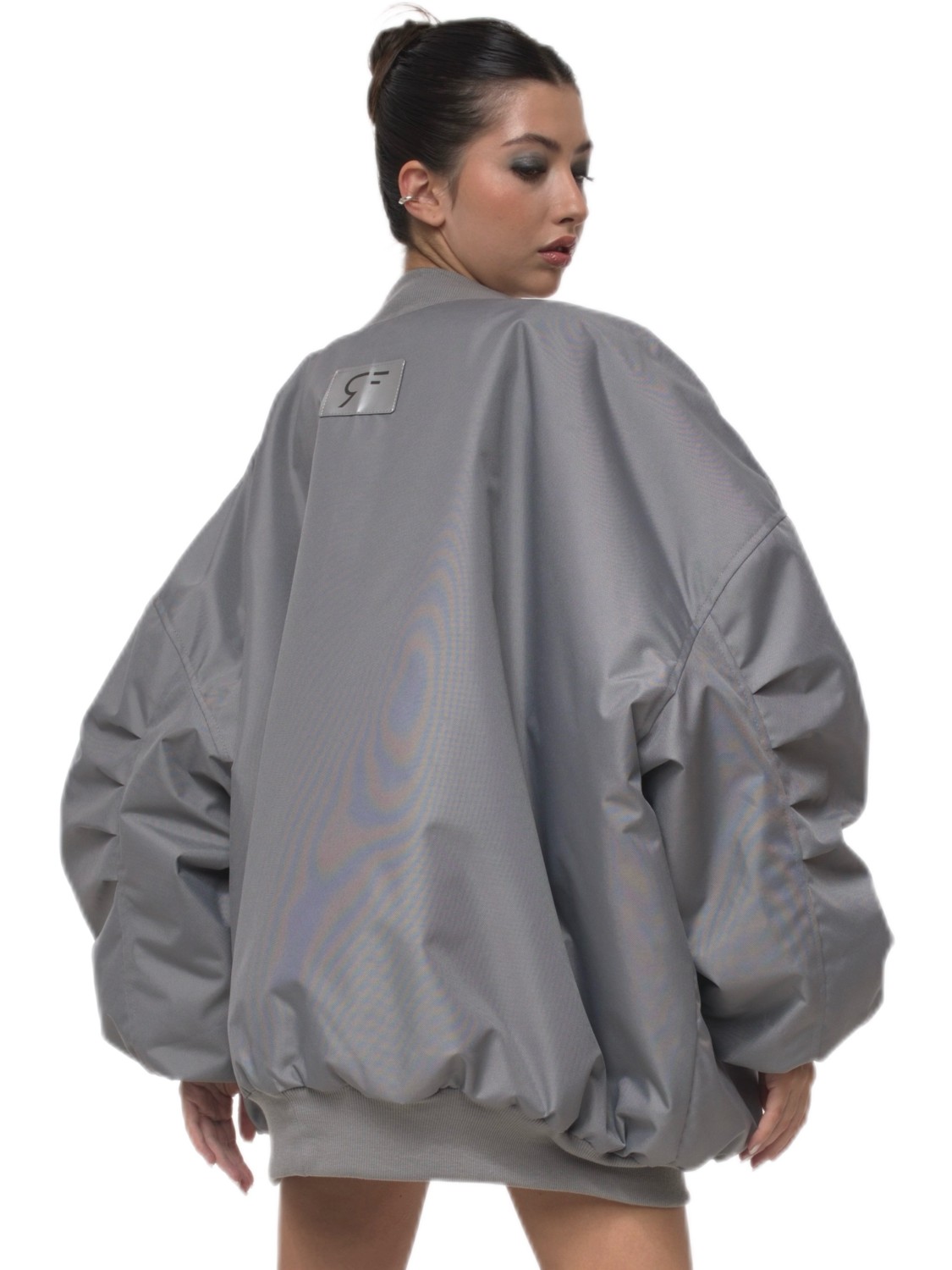 Bomber oversize jacket old grey