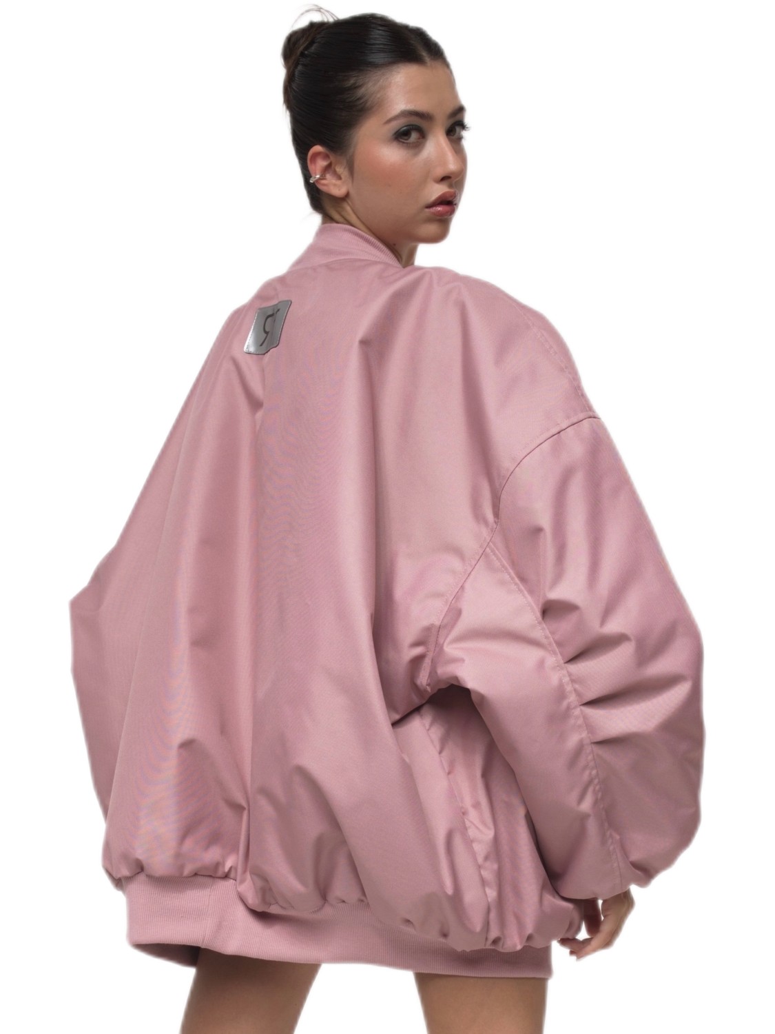 Bomber oversize jacket dusty pink