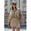 Krótka kurtka bomber collar mocca