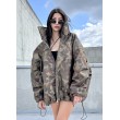 Kurtka typu bomber oversize collar camo