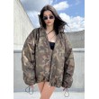 Kurtka typu bomber oversize collar camo