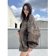 Bomber oversize jacket in camo