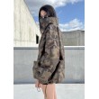 Camo looseZip oversize jacket