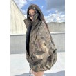 Kurtka typu bomber oversize collar camo