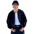 Bomber oversize jacket black