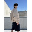 Bomber oversize jacket in mocca