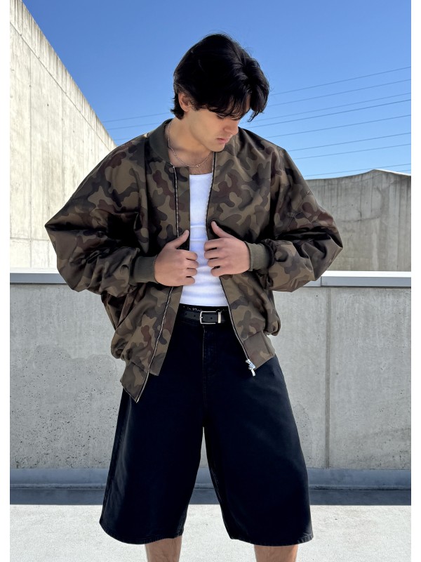 Men's Bomber oversize jacket in camo