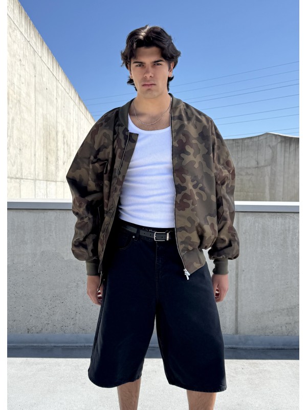Men's Bomber oversize jacket in camo