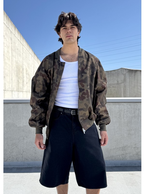 Men's Bomber oversize jacket in camo
