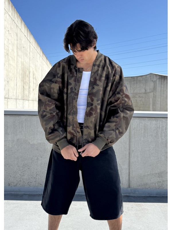 Men's Bomber oversize jacket in camo