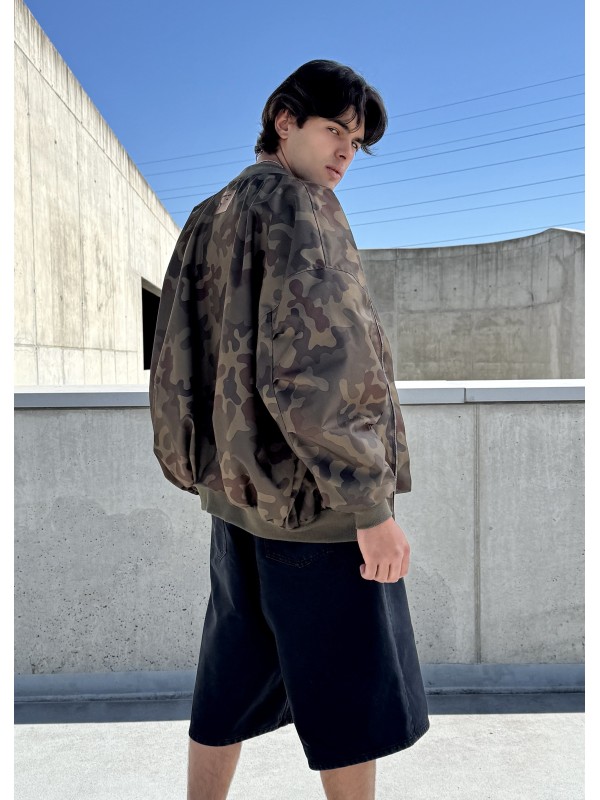 Men's Bomber oversize jacket in camo