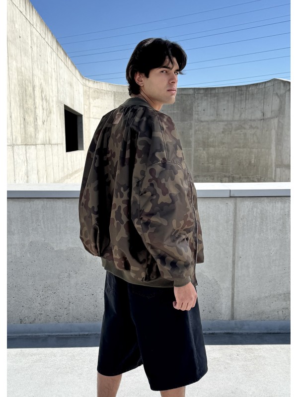 Men's Bomber oversize jacket in camo