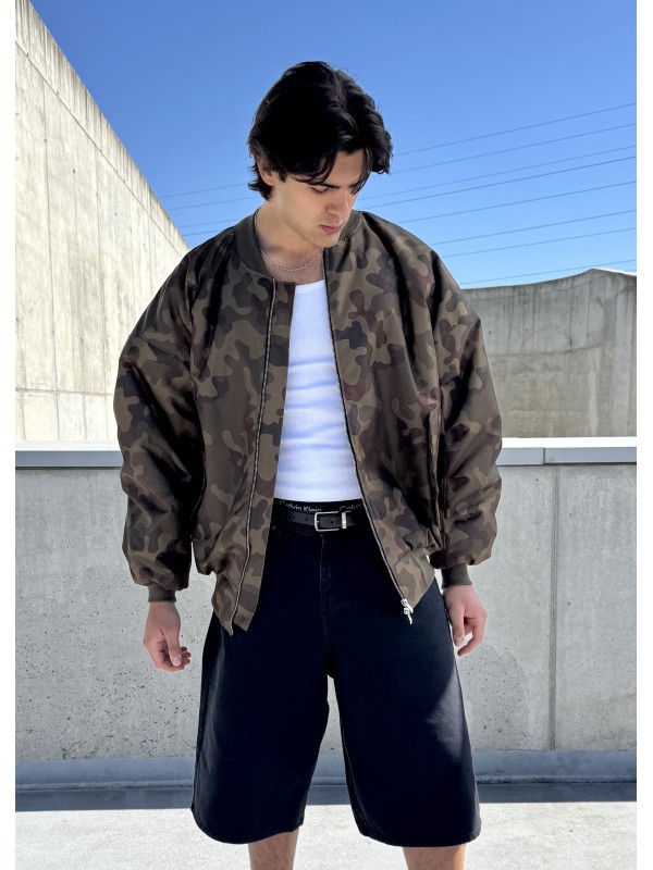 Men's Bomber oversize jacket in camo