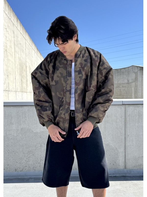 Men's Bomber oversize jacket in camo
