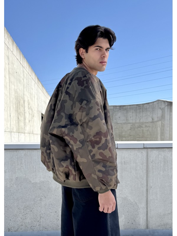 Men's Bomber oversize jacket in camo