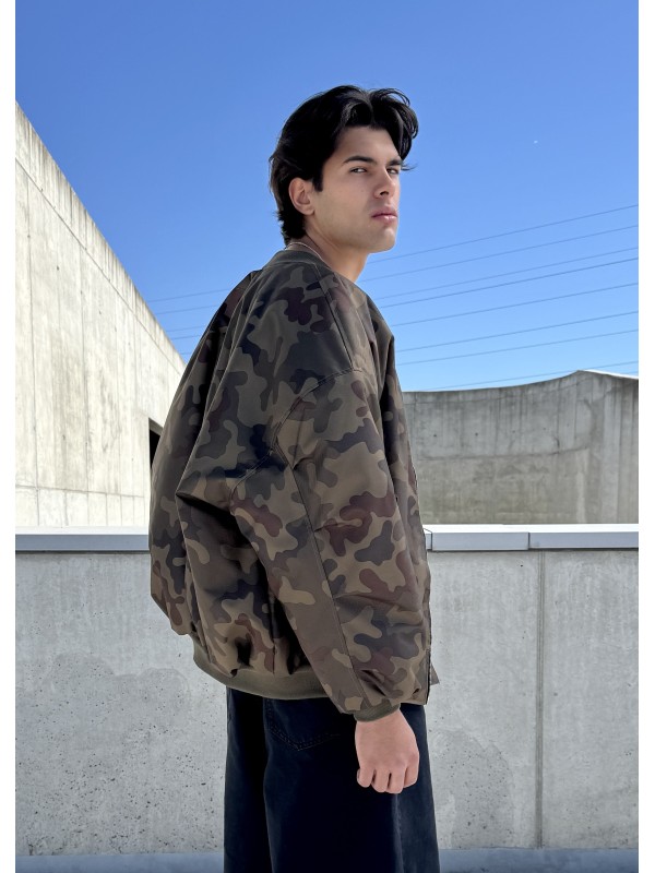 Men's Bomber oversize jacket in camo