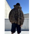 Camo oversized collar bomber jacket
