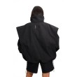 Parachute washed black denim bomber jacket