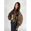 Krótka kurtka typu bomber camo